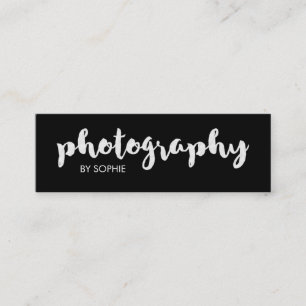 Minitarjeta De Visita Fotografía blanco y negro