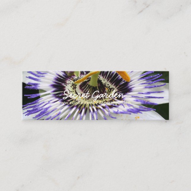 Minitarjeta De Visita Fotografía floral Passiflora 3 (Anverso)