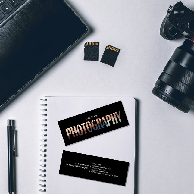 Minitarjeta De Visita Fotógrafo paisajístico panorámico (Landscape Photography)