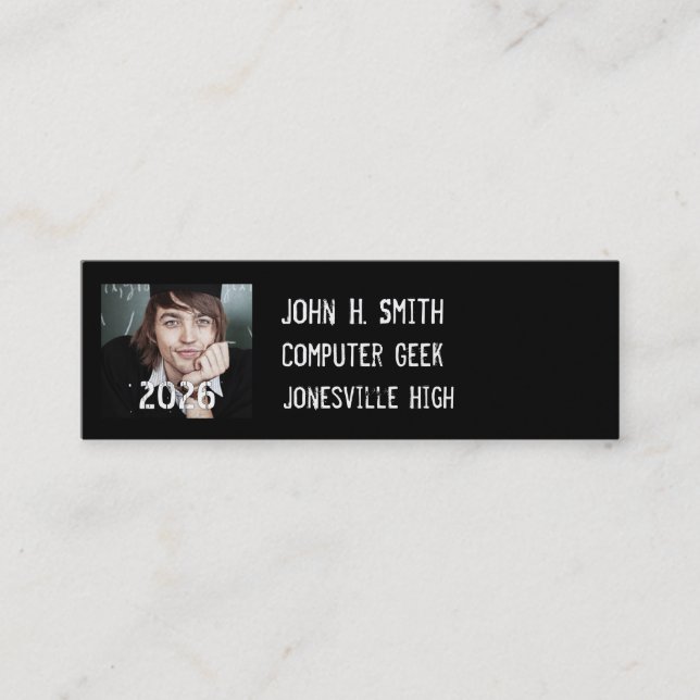 Minitarjeta De Visita Fotos asequibles para adultos mayores (Anverso)