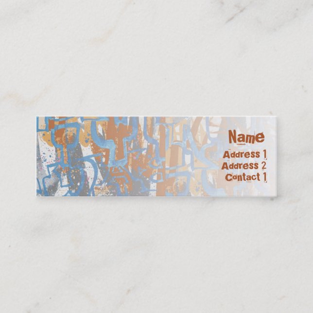 Minitarjeta De Visita Fox de la sudadera con capucha - Flaco (Anverso)