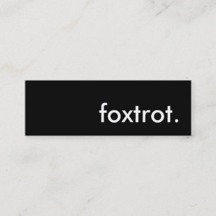 Minitarjeta De Visita foxtrot.