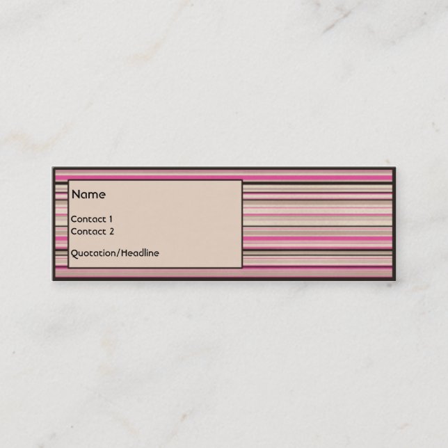 Minitarjeta De Visita Fresa del chocolate (Anverso)