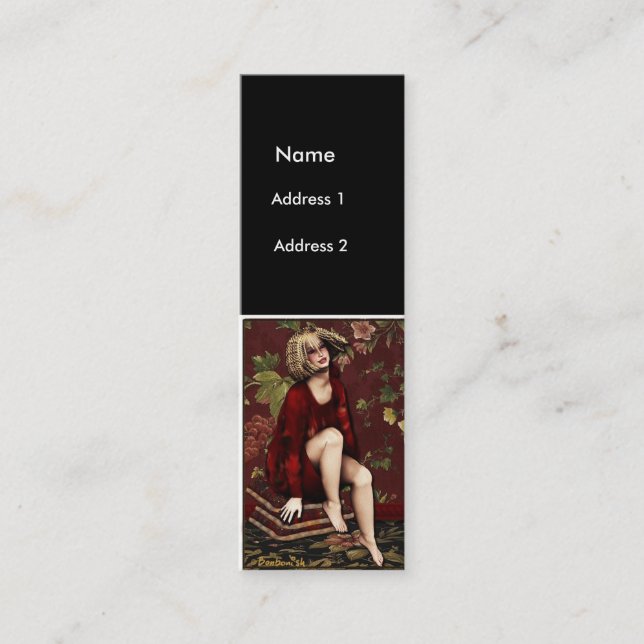 Minitarjeta De Visita FullFigureLady (Anverso)