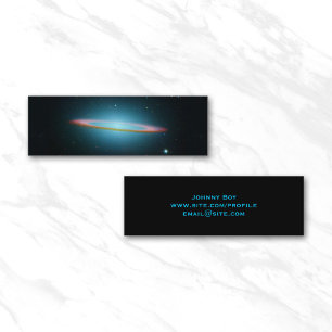 Minitarjeta De Visita Galaxia Sombrero Foto Espacial