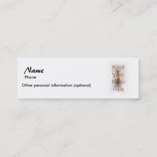 Minitarjeta De Visita Gancho para arriba - el paso del número de