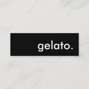 Minitarjeta De Visita gelato.