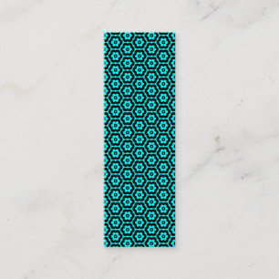 Minitarjeta De Visita Geometric 280514 (03) - Black on Cyan