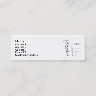 Minitarjeta De Visita Gimnasia