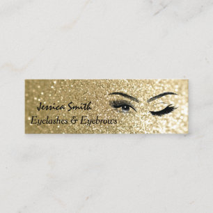 Minitarjeta De Visita glamoroso elegante purpurinoso Eyelashes y cejas