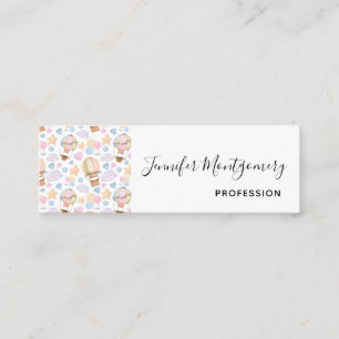 Minitarjeta De Visita Globo de aire caliente Modelo acuático sinusal