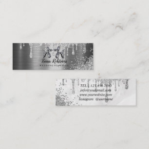 Minitarjeta De Visita Globos Purpurinas de decoración de Fiesta de plani