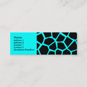 Minitarjeta De Visita Go Giraffe - Cyan