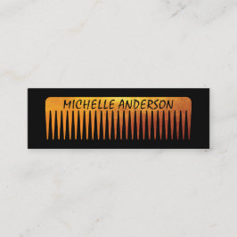 Minitarjeta De Visita Gold Luxe Comb Hair Stylist