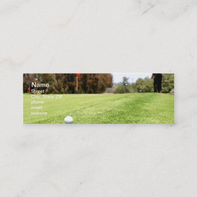 Minitarjeta De Visita Golf (Anverso)