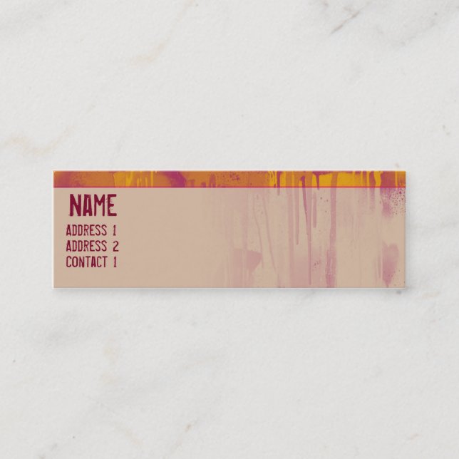 MINITARJETA DE VISITA GOTEO 1 DE LA PINTADA (Anverso)