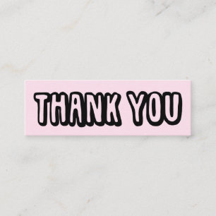 Minitarjeta De Visita Gracias por tu pedido Iconos de medios sociales ro