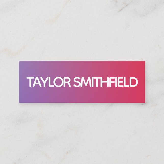 Minitarjeta De Visita gradiente moderno (Anverso)