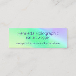 Minitarjeta De Visita Gradiente simple