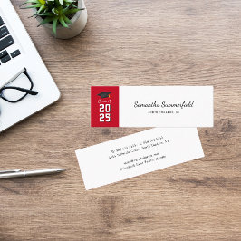 Minitarjeta De Visita Graduación 2025 Llamadas a escritura moderna