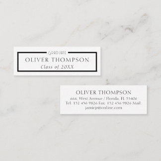 Minitarjeta De Visita Graduación de redes profesionales