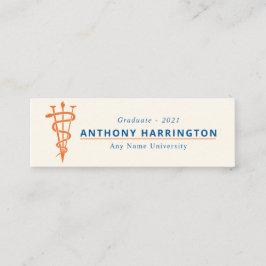 Minitarjeta De Visita Graduado de símbolo veterinario