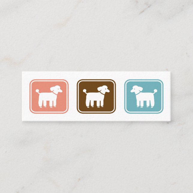 Minitarjeta De Visita Gráfica de canapés con texto Personalizado en el l (Anverso)