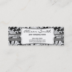 Minitarjeta De Visita Grey victorian with label