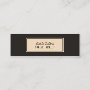 Minitarjeta De Visita Grises elegantes minimalistas palidecen - al