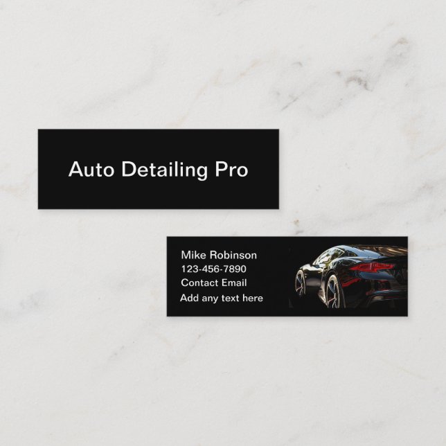 Minitarjeta De Visita Guay Automotive Detailing Budget Businesscards (Anverso / Reverso)