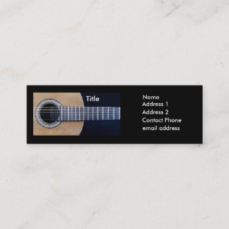 Minitarjeta De Visita Guitarrista clásico