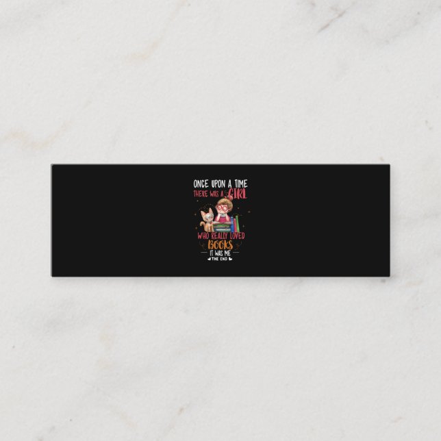 Minitarjeta De Visita Había Una Vez Un Chica Que Realmente Libera (Anverso)