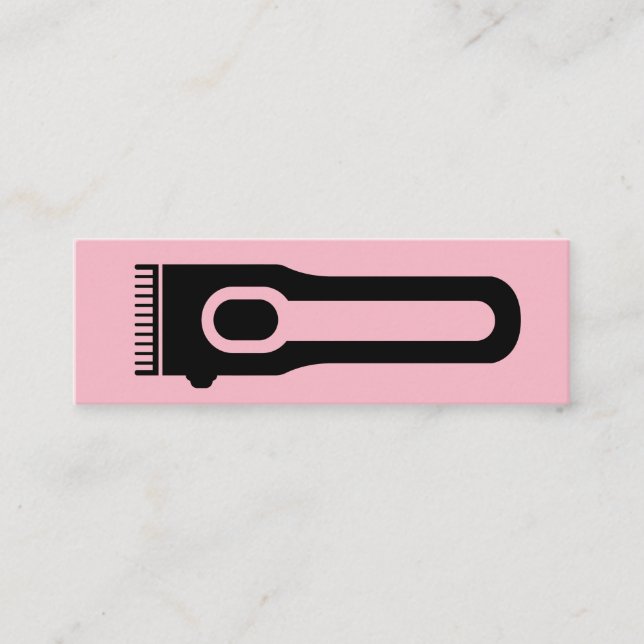 Minitarjeta De Visita Hair Clipper | Barber | Hair Stylist (Anverso)
