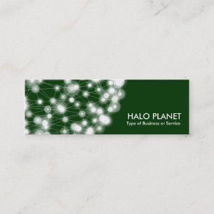 Minitarjeta De Visita Halo Planet - Verde oscuro