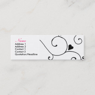 Minitarjeta De Visita heartswirlscard