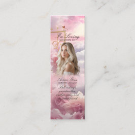 Minitarjeta De Visita Heavenly Garden of Rosas Memorial Bookmark LIA003