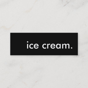 Minitarjeta De Visita helado.