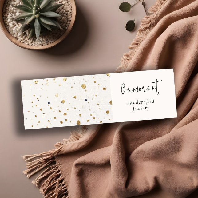 Minitarjeta De Visita Holder de ganancia de textura blanca de oro con es (Subido por el creador)