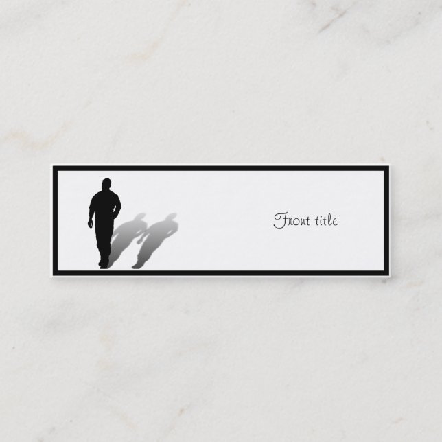 Minitarjeta De Visita Hombre desaparecido (Anverso)