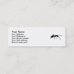 Minitarjeta De Visita Hormiga negra