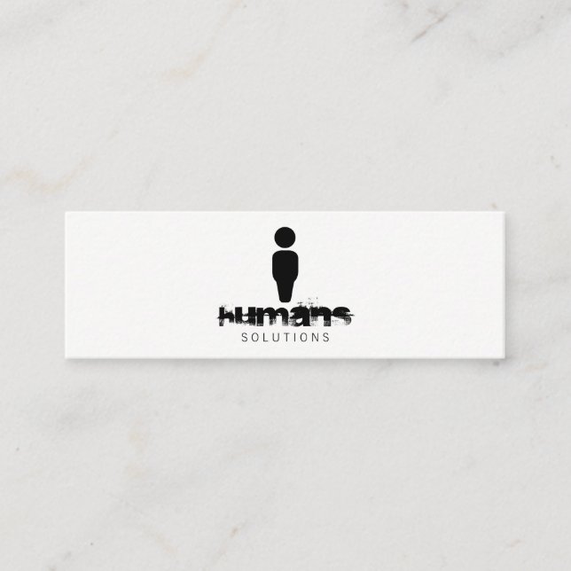 Minitarjeta De Visita Icono humano (Anverso)