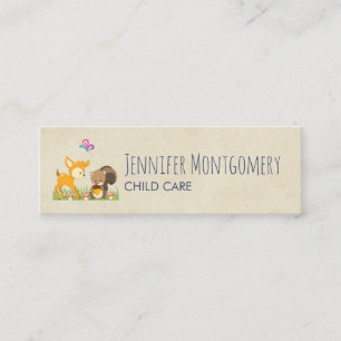 Minitarjeta De Visita Ilustración de dibujos animados de criaturas del b