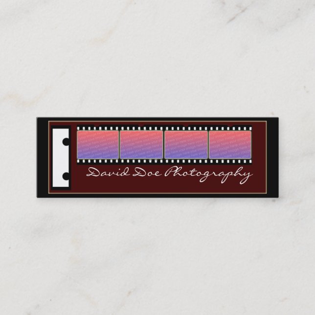 Minitarjeta De Visita imagen capturada (Anverso)