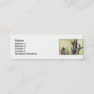 Minitarjeta De Visita Impresión en madera de Ukiyo-e de Katsushika Hokus