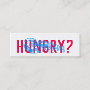 Minitarjeta De Visita Impresionante entrega moderna de marisco