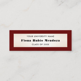 Minitarjeta De Visita Impresionante nombre de graduación de oro de Borgo