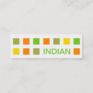 Minitarjeta De Visita INDIAN (mod cuadrados)