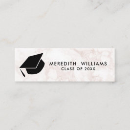 Minitarjeta De Visita Inserción de graduación de cierre de borde de márm