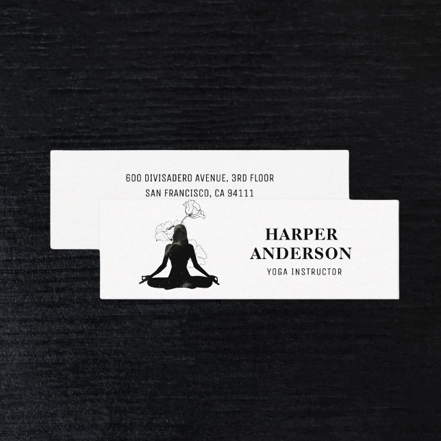 Minitarjeta De Visita Inspiración Profesional del instructor de yoga (Subido por el creador)