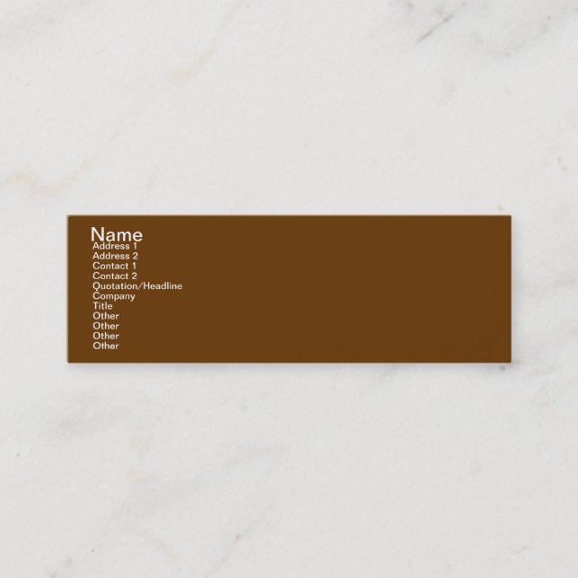 MINITARJETA DE VISITA INSPIRE LA TIERRA (Anverso)